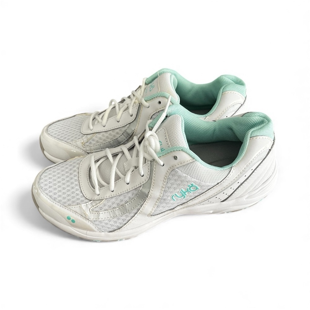 Ryka Women's Athletic Shoes in White and Teal